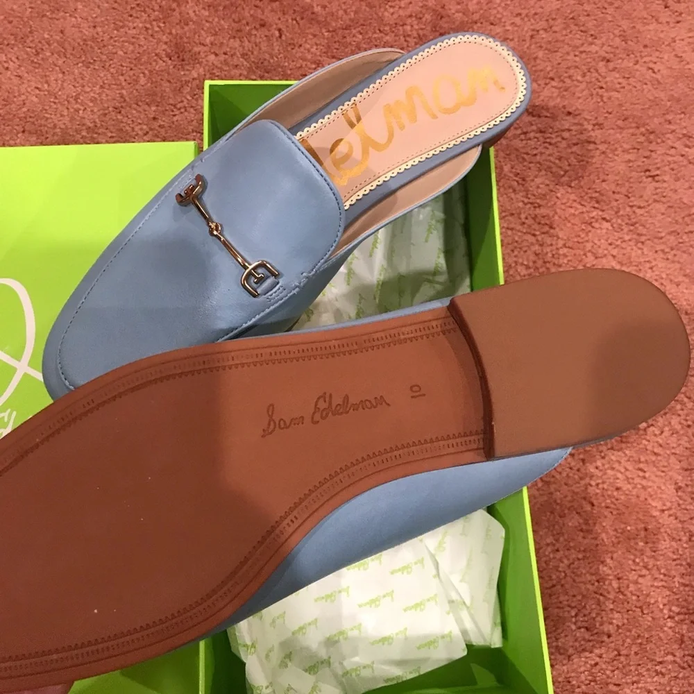 Sam Edelman loafer beautiful blue color all leather - Picture 4 of 16